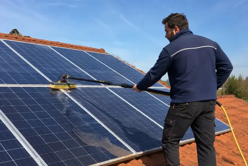 Nettoyage et entretien de panneaux solaires à Monteneuf